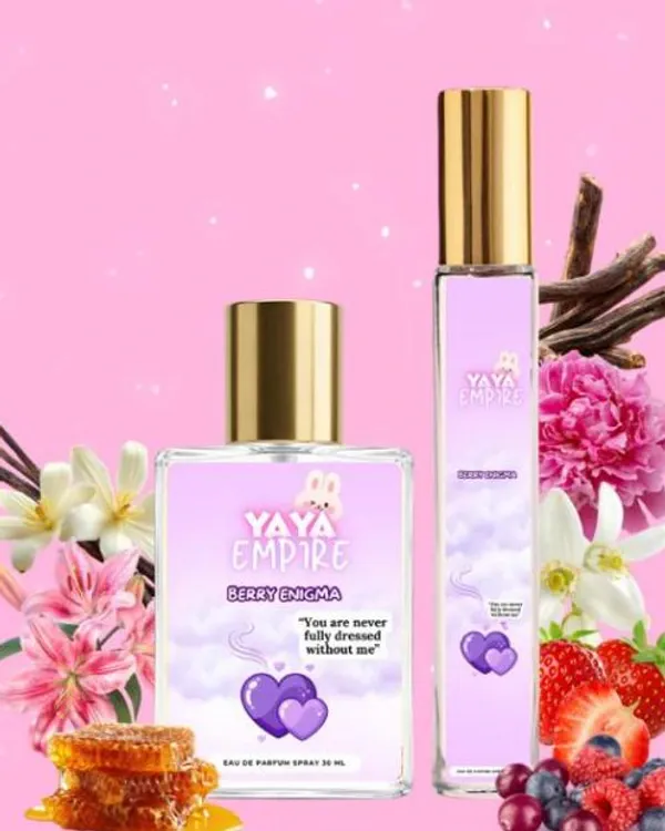 Botol perfume Yaya Empire Berry Enigma 30ml dan 10ml