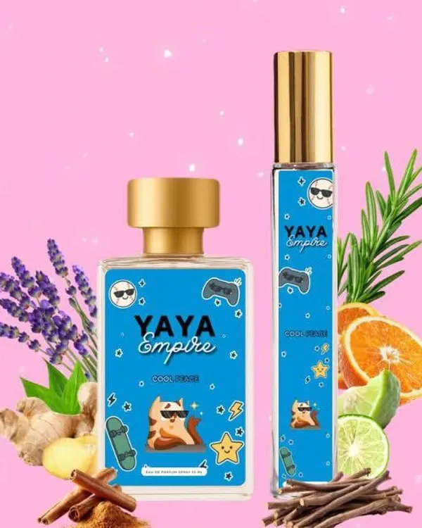 Botol perfume Yaya Empire Cool Peace 35ml dan 10ml