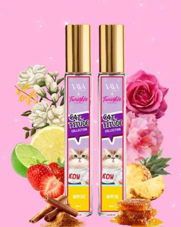 Dua botol semburan perfume Yaya Empire Mochi daripada Cattitude Edition