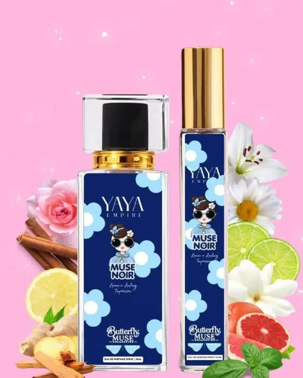 Botol perfume Yaya Empire Muse Noir daripada Butterfly Muse Collection