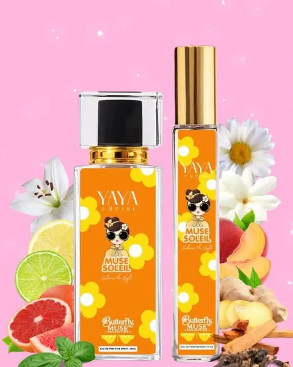 Botol perfume Yaya Empire Muse Soleil daripada Butterfly Muse Collection